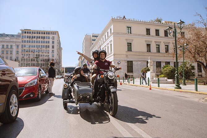 2 Hour Private Sidecar Tour to Athens Riviera & Lake Vouliagmeni - Kavouri Beach and the fourth-century road