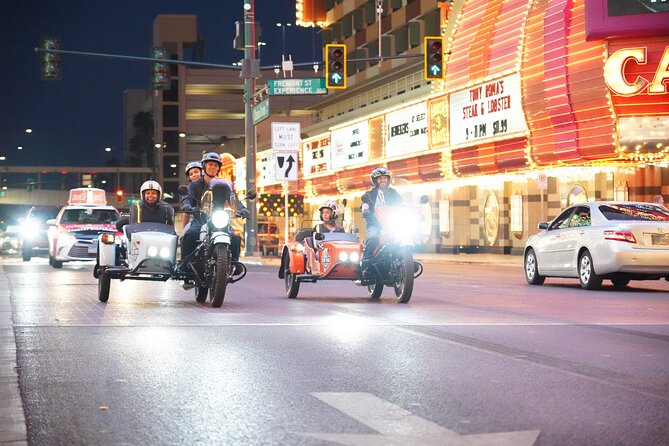 2-Hour Private Tour of Las Vegas by Night on a Sidecar - The Welcome sign gives the night a proper start
