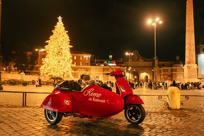 2h Xmas Lights Panoramic Vespa Sidecar Tour - Key points to know before booking