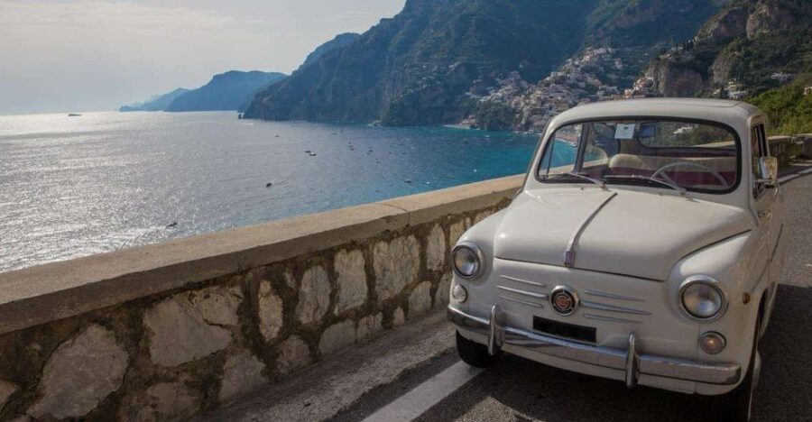 Amalfi Coast by Vintage Fiat 500 or 600 - Optional Emerald Cave access costs extra