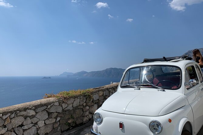 Amalfi Coast Vintage Tour. The Dolce Vita in an Original Fiat 500 - Positano in One Hour