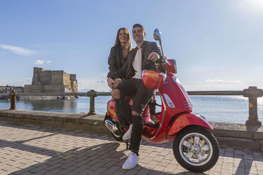 Amazing audioguided Vespa Tour of Naples - with driver - From Piazza Municipio to royal Naples