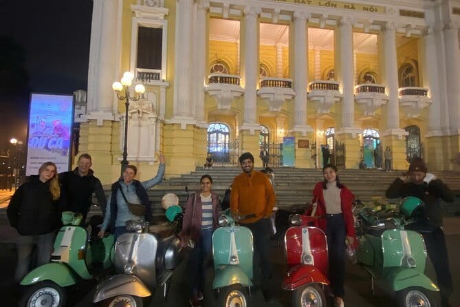 Amazing Vespa Night Tour For Food Lover - Ho Chi Minh Mausoleum and a quieter change of pace