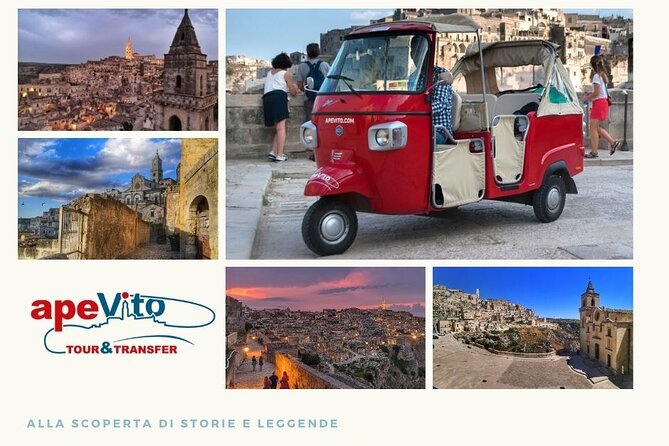 Ape tour Matera - Guided tour in ape calessino - Crossing the Sassi with panoramic pauses