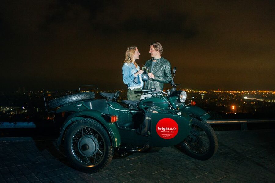 Barcelona: Night Tour on Sidecar Motorcycle - Riding through Barcelona after dark