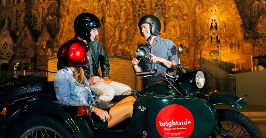 Barcelona: Night Tour on Sidecar Motorcycle - Starting with hotel pickup in central Barcelona