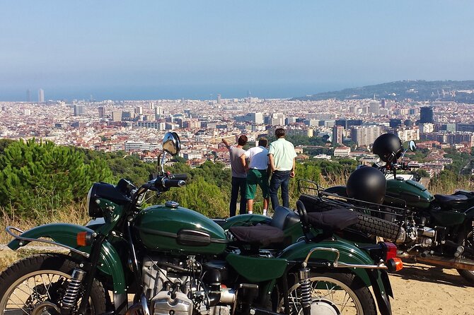 Barcelona Private Tour by Sidecar Motorcycle - Plaza de España and the open spaces of Montjuïc