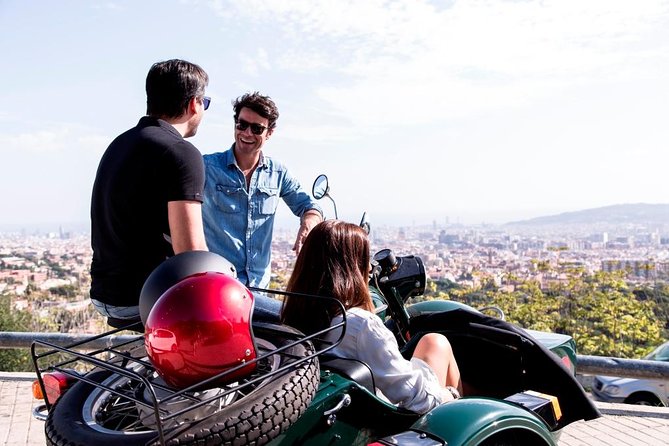Barcelona Private Tour by Sidecar Motorcycle - Barceloneta and the five-minute beach stop