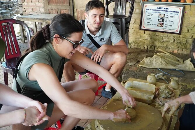 Bat Trang Ceramic Village Half-day Vespa Tour from Hanoi - From Hanoi traffic to Bat Trang by Vespa