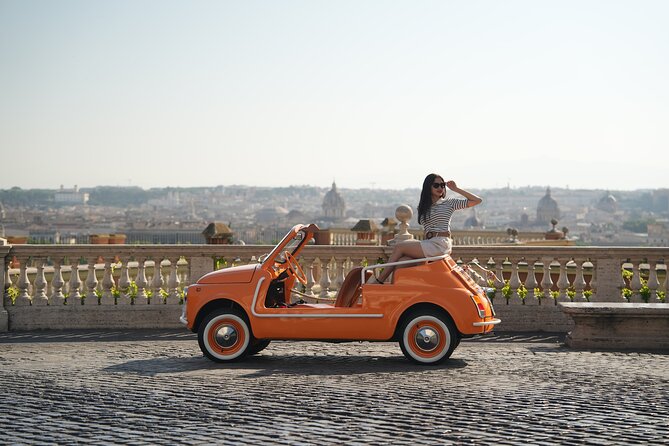Cabriolet Vintage Fiat 500 City tour with Photoshoot - Trastevere by Fiat 500