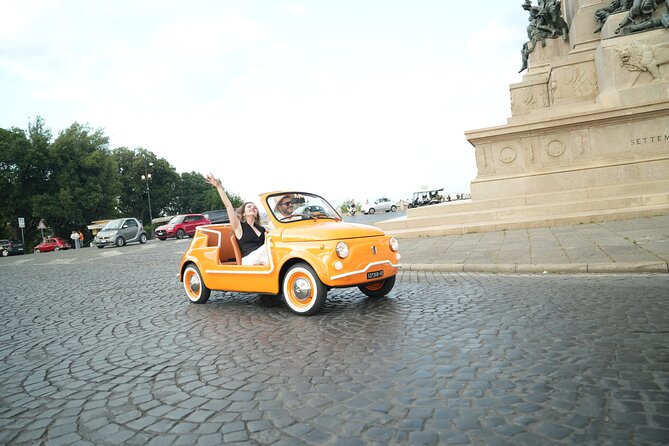 Cabriolet Vintage Fiat 500 City tour with Photoshoot - The Acqua Paola Fountain and Janiculum Hill