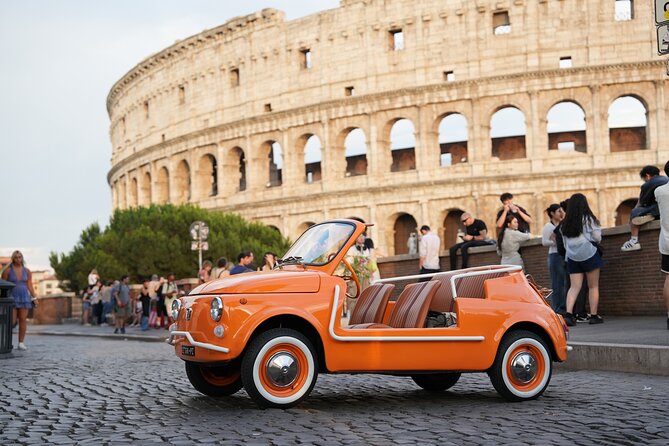 Cabriolet Vintage Fiat 500 City tour with Photoshoot - Circus Maximus and Rome’s Ancient Scale
