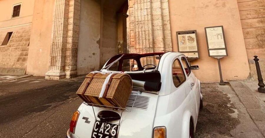 Cagliari | Aperitif with city tour aboard a vintage fiat 500 - The views are the point, not a long list of stops