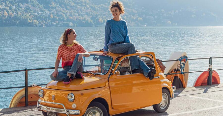 Como Lake: Vintage car Fiat 500 Rental (2 h) - The roads, villages, and lake views