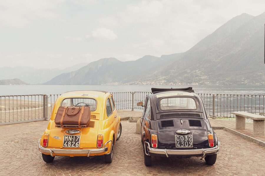 Como Lake: Vintage car Fiat 500 Rental (2 h) - Picking between Gina and Berta
