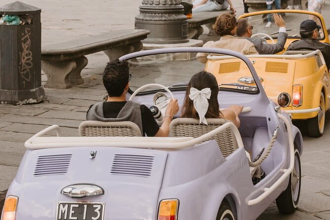 Discover Florence city center on e-cabriot fiat 500 - Why this Fiat 500 ride works well in Florence