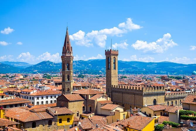 Discover Florence city center on e-cabriot fiat 500 - San Miniato al Monte adds a quieter hilltop stop