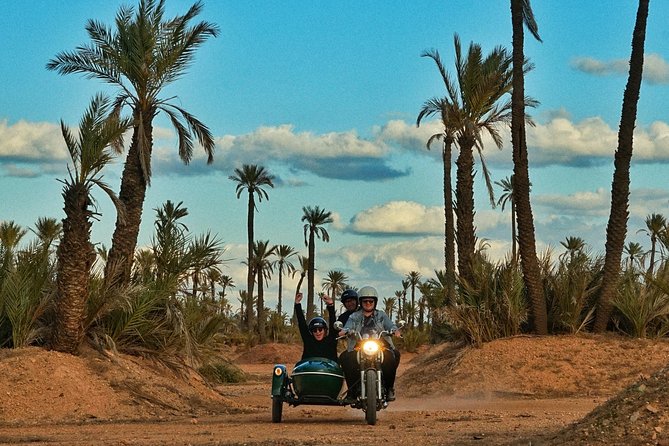 Essential Ride by sidecar (Marrakech off the beaten path) 1h30 - Gueliz, where Marrakech changes its clothes