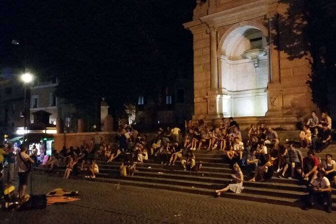Exclusive Rome by Night Vespa Tour - Trevi Fountain and Piazza Navona after sunset