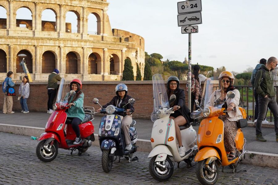 Explore city on Vespa with Professional Photographer - Orange Garden, Rome from above