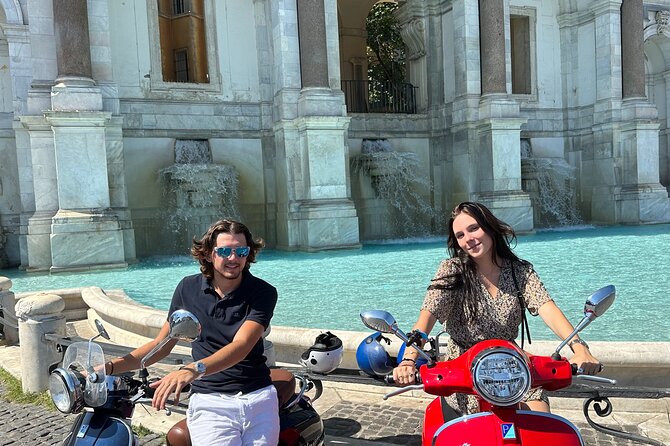 Explore Rome By Vespa - The Colosseum from the road