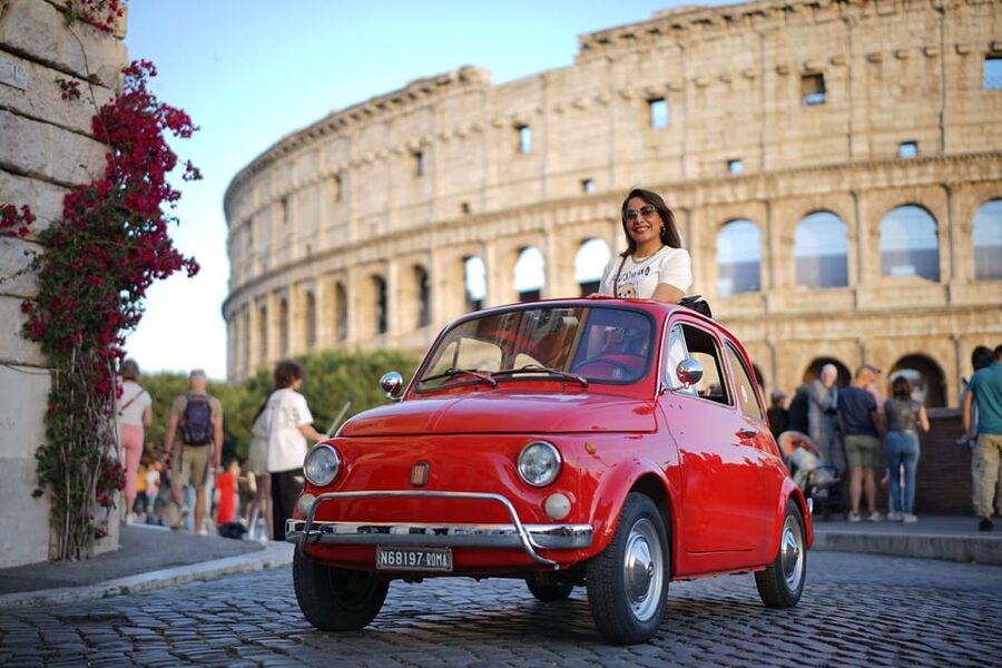 Explore Rome in Style by A Vintage Car Fiat 500 Tour - Acqua Paola Fountain, 20 minutes