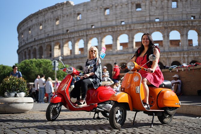 Explore Rome on a Vespa: Uncover the City's Hidden Gems - Starting at the Colosseum and Piazza Venezia