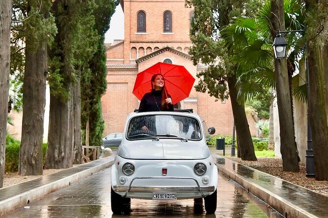 Fiat 500 Private Photoshoot with a Roman, pickup included - Key points to know before booking