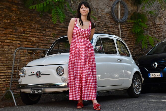 Fiat 500 Private Photoshoot with a Roman, pickup included - Gianicolo Hill and the Acqua Paola fountain