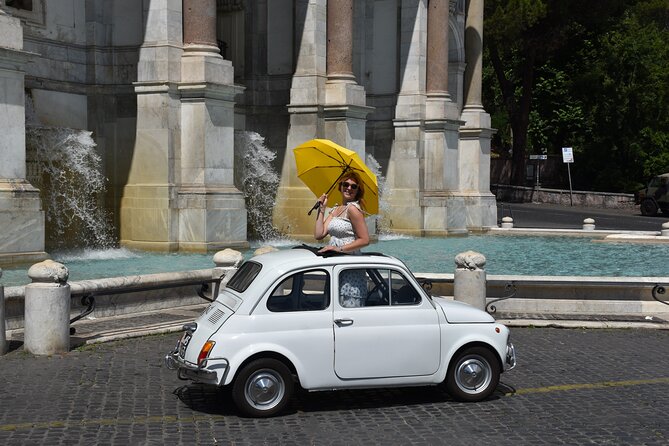 Fiat 500 Private Photoshoot with a Roman, pickup included - Ending at Piazza del Campidoglio