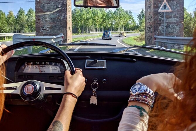 Fiat 500 Self-Tour: Visit the Tuscan Countryside in a Vintage Car - Gattaiola and Meati on narrow country roads
