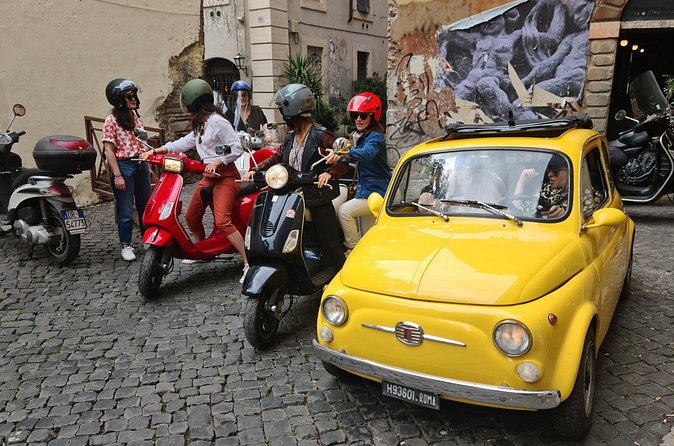 Fiat 500 Vintage Tour in Rome - Trastevere, from river workers to narrow lanes