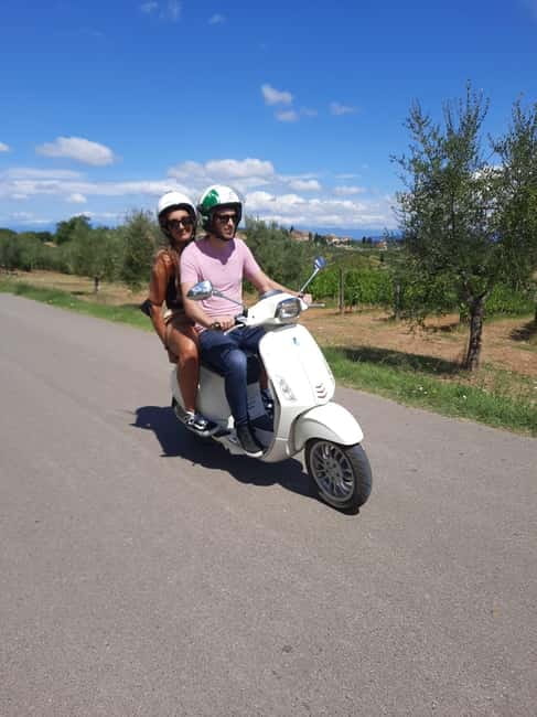 Florence: Vespa Tour as a Passenger + Wine Window! - A Vespa ride that shifts from Florence streets to Tuscan hills