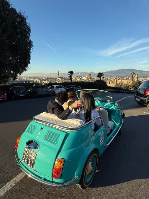 Florence Vintage Electric Fiat 500 – Private City Tour - San Miniato al Monte and Florence from above