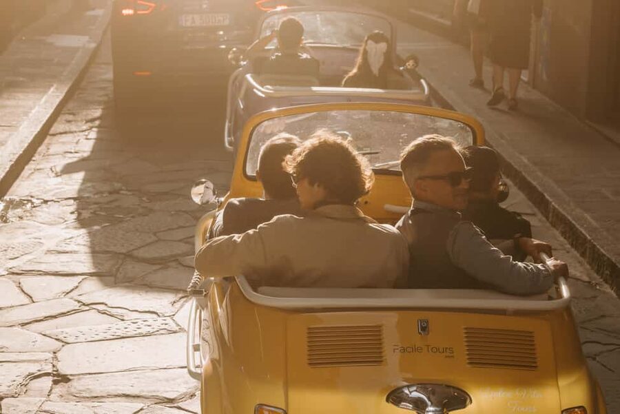 Florence Vintage Electric Fiat 500 – Private City Tour - A practical choice for a first or final day