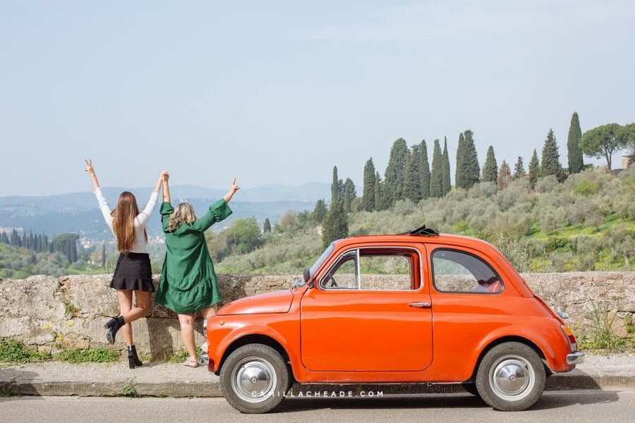 Florence: Vintage Fiat 500 Tour with Chianti Winery & Lunch - A family-run farm, Chianti wine, and olive oil