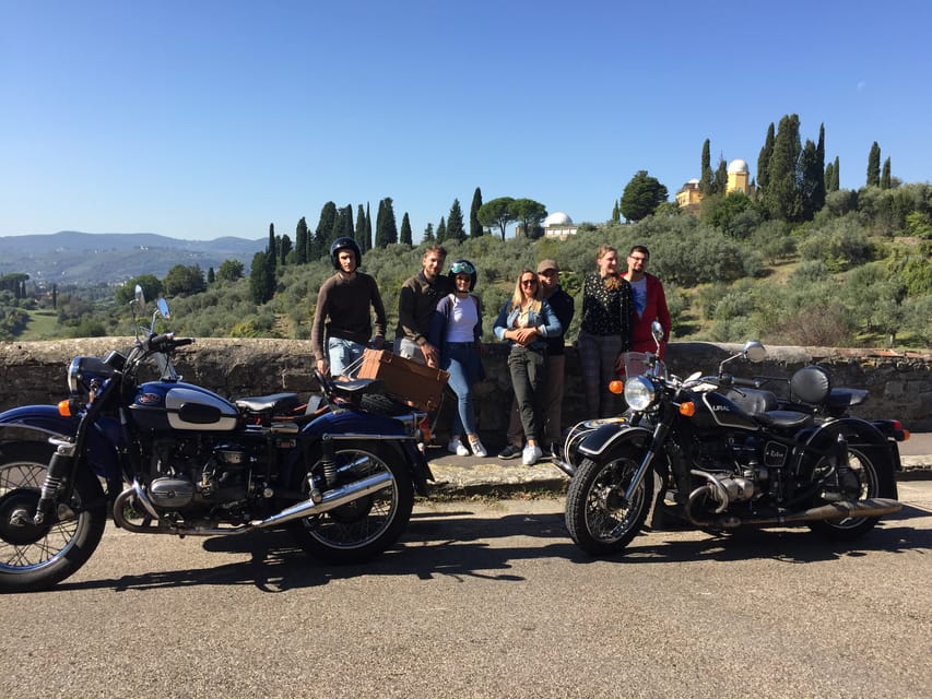 Florence Vintage Motorcycle Sidecar ride - Morning or Sunset - What the $199 price really buys you