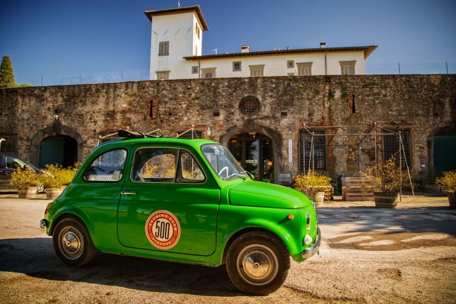 Florence Wine Tasting and Tuscan Lunch in a Vintage Fiat 500 - The 15th-century villa and vineyard