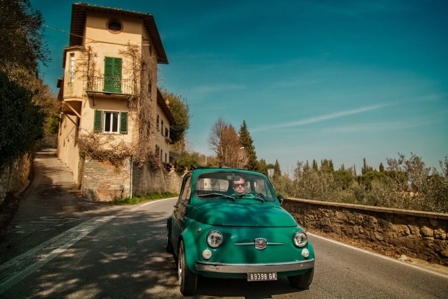 Florence Wine Tasting and Tuscan Lunch in a Vintage Fiat 500 - Meeting the Fiat 500 in Scandicci