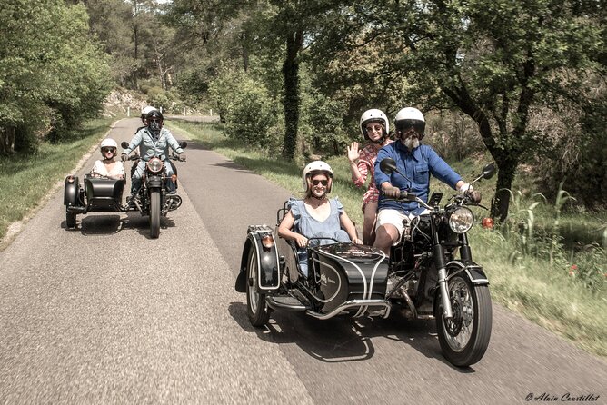 From Aix-en-Provence: Sidecar Day Tour with Wine tastings - Following the road toward Sainte-Victoire