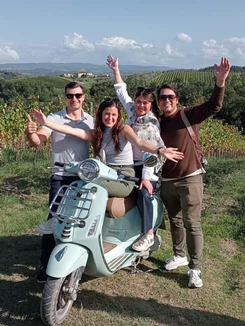 From Florence: Small Group Vespa Tour Tuscany Winery & Lunch - A Tuscan lunch at the winery