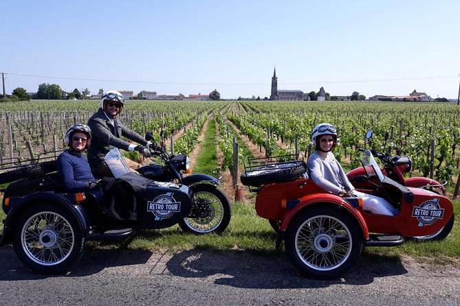 Half-day private tour in Saint-Emilion in a sidecar - From Bordeaux to Libourne and Pomerol