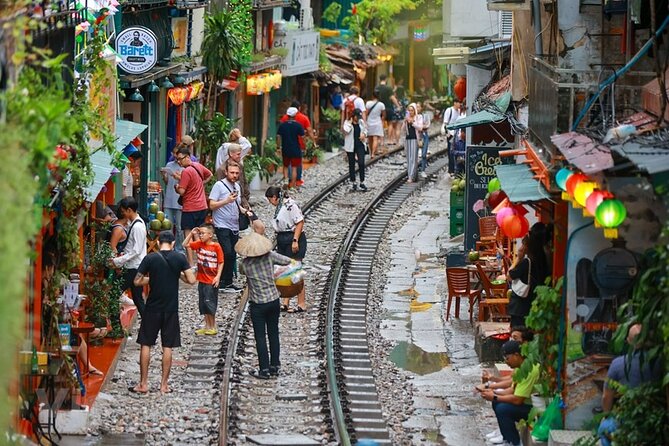 Hanoi Vespa After Dark Street food + Train Street+ Live Music - Ngũ Xã Street turns the ride into a real food crawl