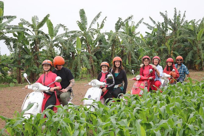 Hanoi Vespa Countryside Tour With Female Ao Dai Riders Half Day - Leaving Hoan Kiem and reaching the rural edge