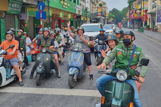 Hanoi Vespa Tours: Food + Culture + Fun on Army Vespa - Hanoi Train Street and a short coffee break