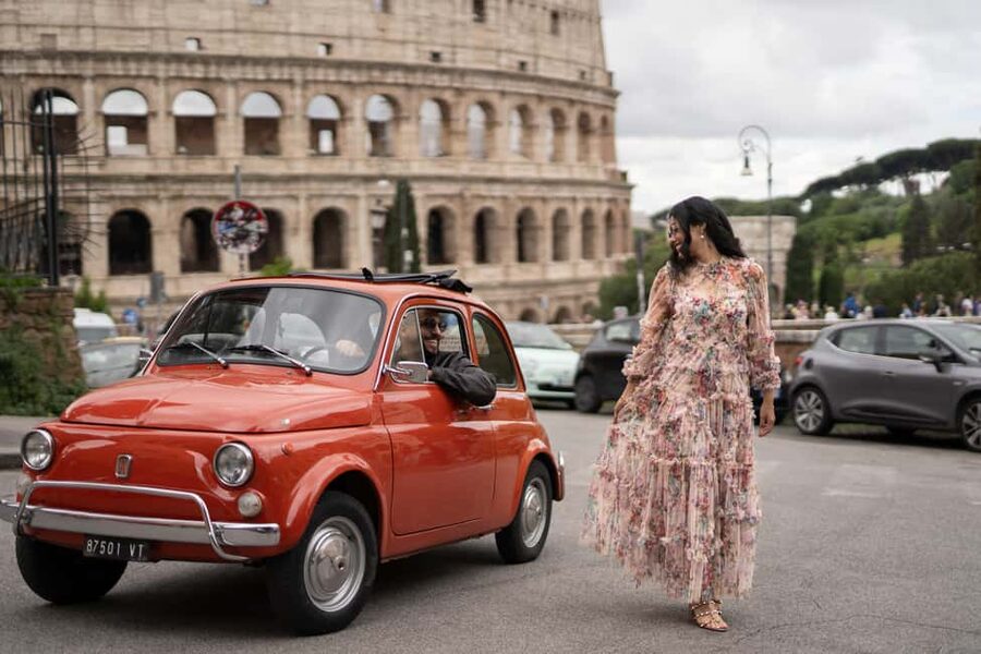 La Dolce Vita: Cruising Rome in a Classic Fiat 500 - A short pass by Circus Maximus
