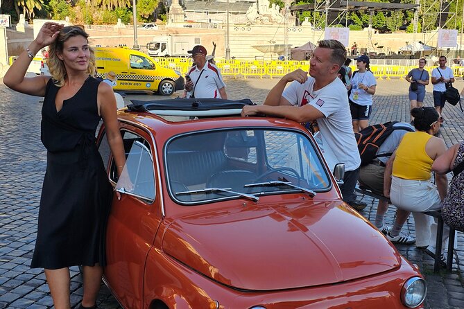 La Dolce Vita Fiat 500 Tour in Rome - Finishing at Piazza Navona