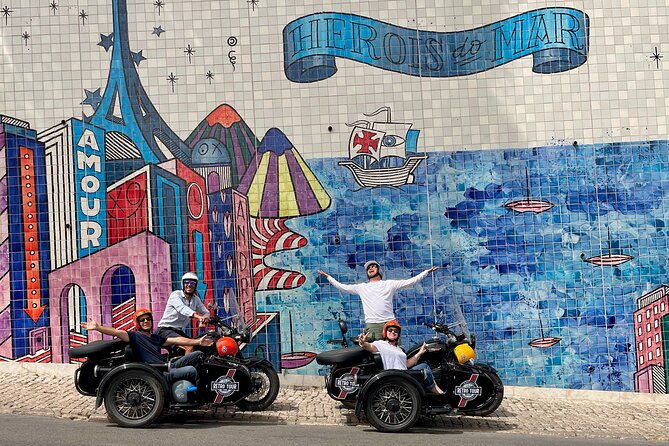 Lisbon: Private Experience Motorcycle Sidecar Tour - Modern and abstract work beyond the main route