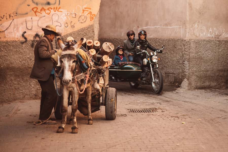 Marrakech Hidden Gems: Vintage 1h30 Sidecar Guided Tour - The Medina: daily life beyond the main souks