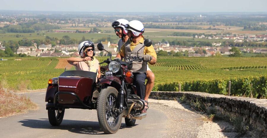 Meursault: Tour of the Vineyards on Motorbike with Sidecar - Blagny, Gamay, and Saint-Aubin by quiet back roads